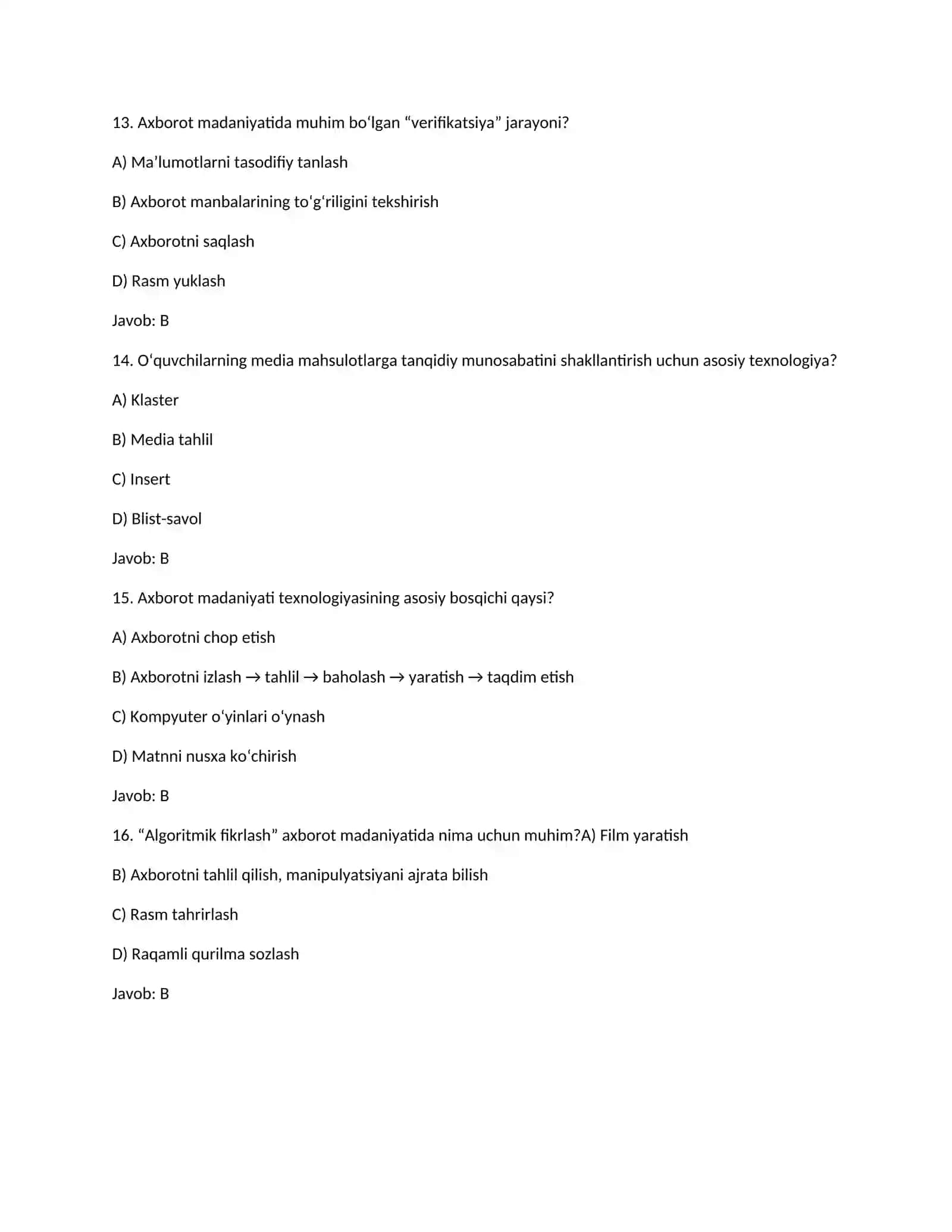 Axborot madaniyati texnologiyasi 4