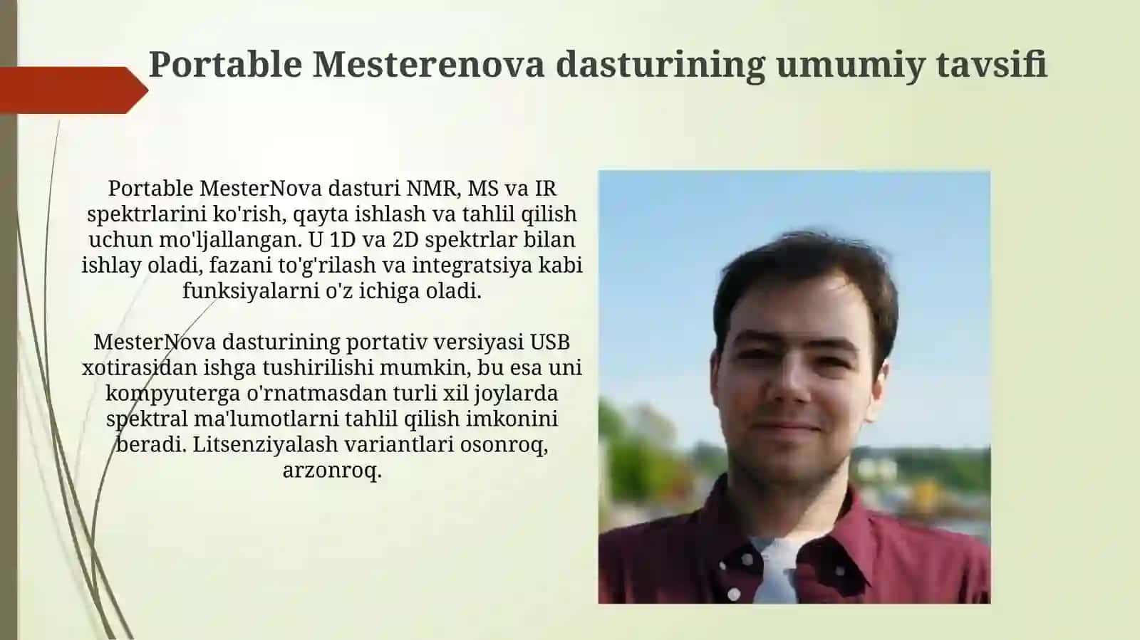 ChemOffice va Portable Mesterenova dasturlarining kimyoviy muammolarni yechishda qo'llanilishi 4