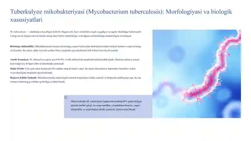 Tuberkulyoz etiologiyasi va mikobakteriyalarning dori vositalariga chidamliligi 4
