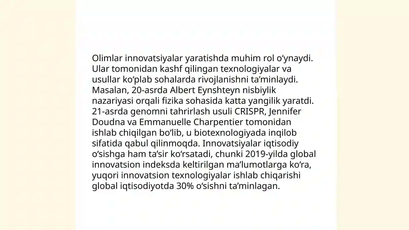 Texnologiya taʼlimida Olimlarning tumushi va faoliyatini o'rganish 4