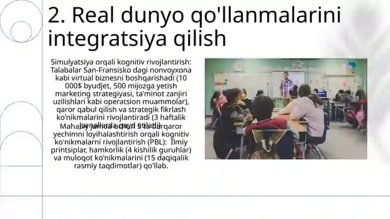 Talabalar oʻquv-bilish kompenentligini rivojlantirish 4