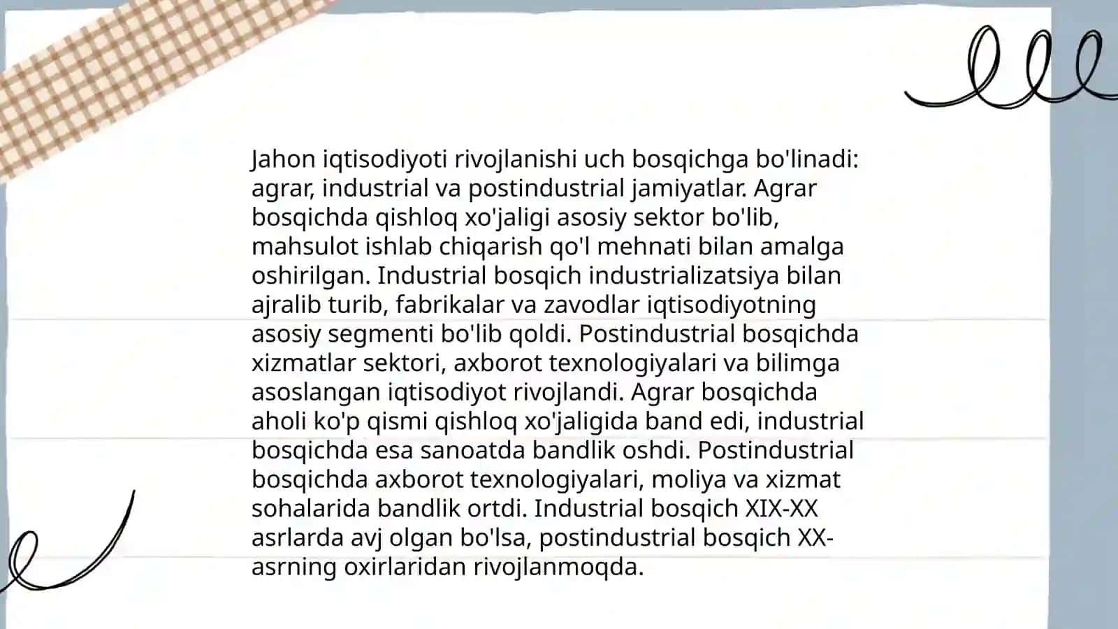 Jahon xo'jaligi va uning evolyutsiyasi 4