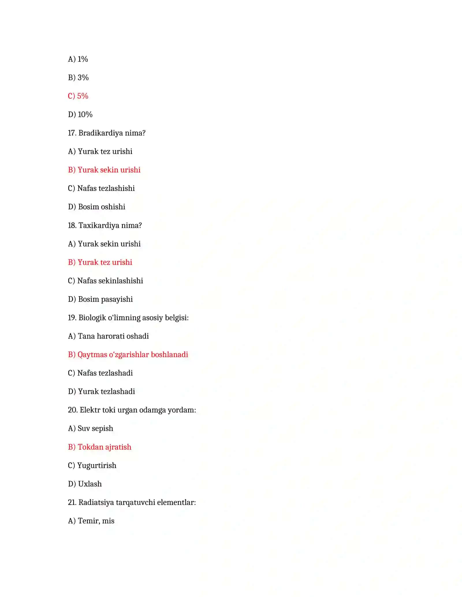 Ekologiya TEST SAVOLLARI (1–50) 4