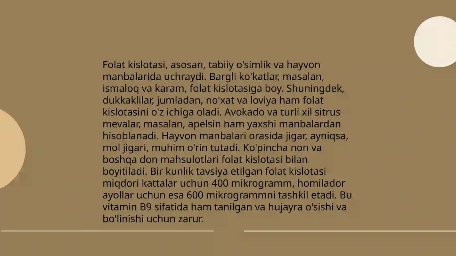 Folat kislotasining yetishmovchiligi.Sulfanilamid preparatlarining bakteriostatik tasir mexanizmi 4