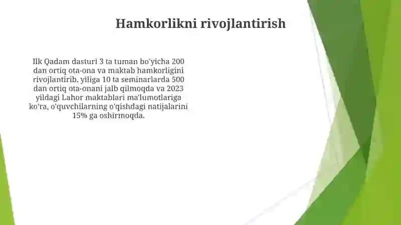 Ilk Qadam dasturi 4