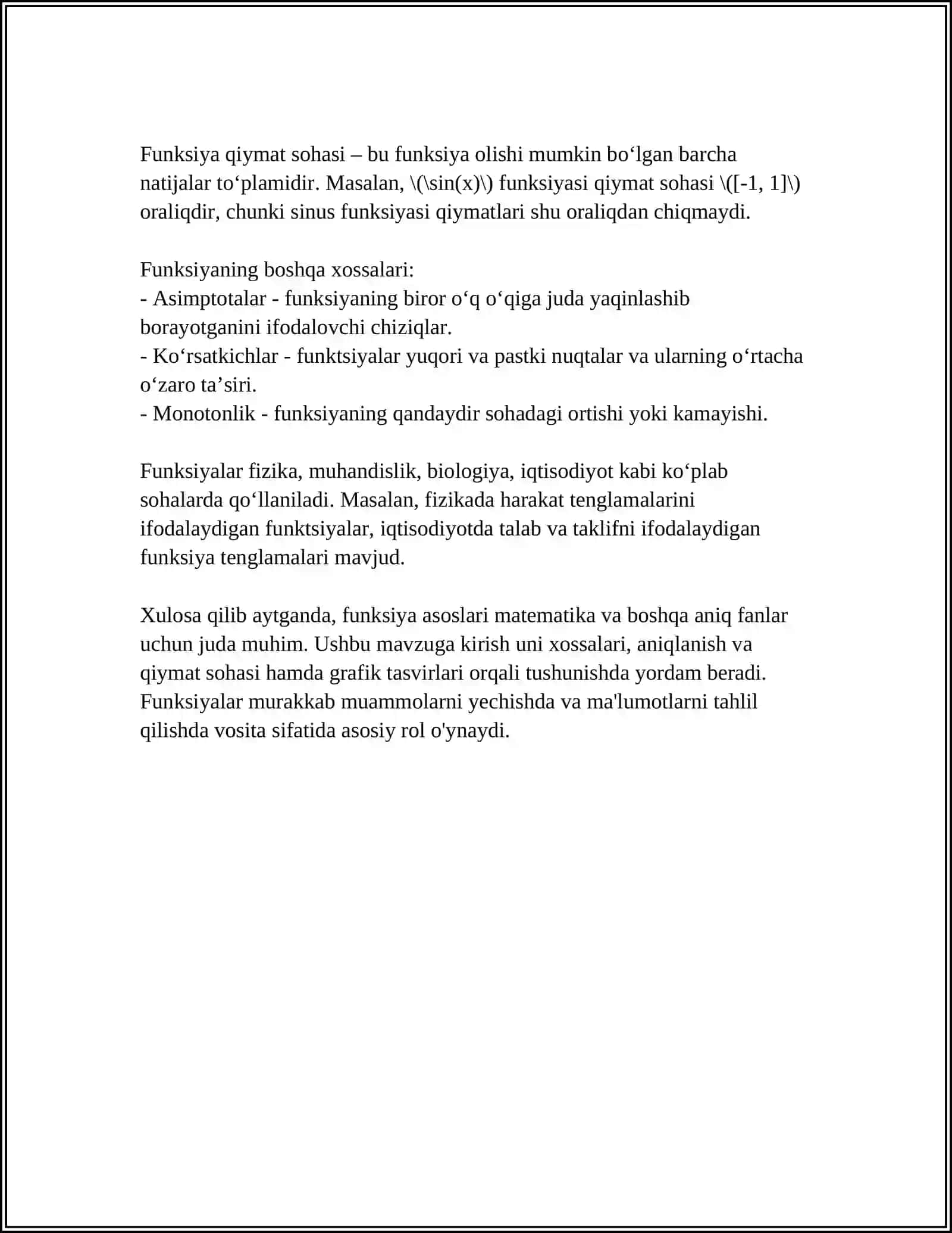 C++ FUNKSIYA 4