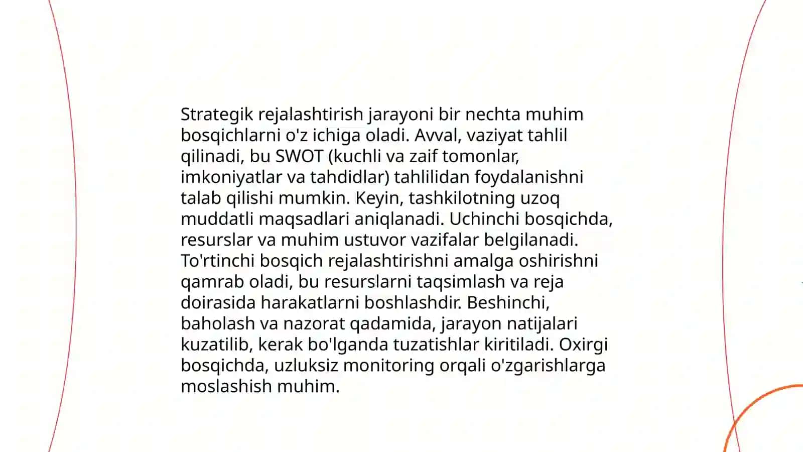 Sanoat korxonalari strategiyasini amalga oshoriah jarayonini strategik boshqarish tizimi 4