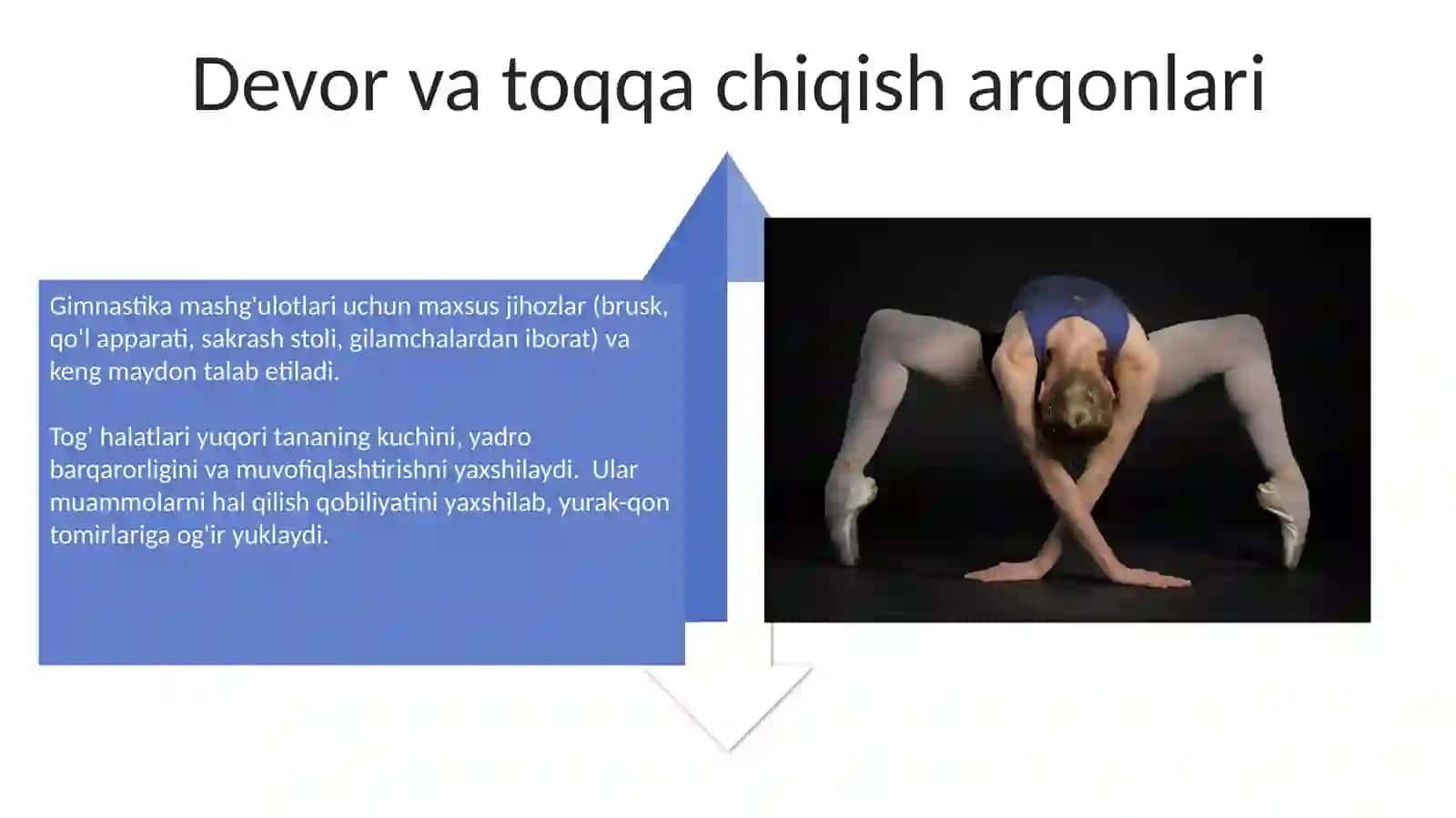 Gimnastika mashgʻulot joylari va ularni jihozlash 4