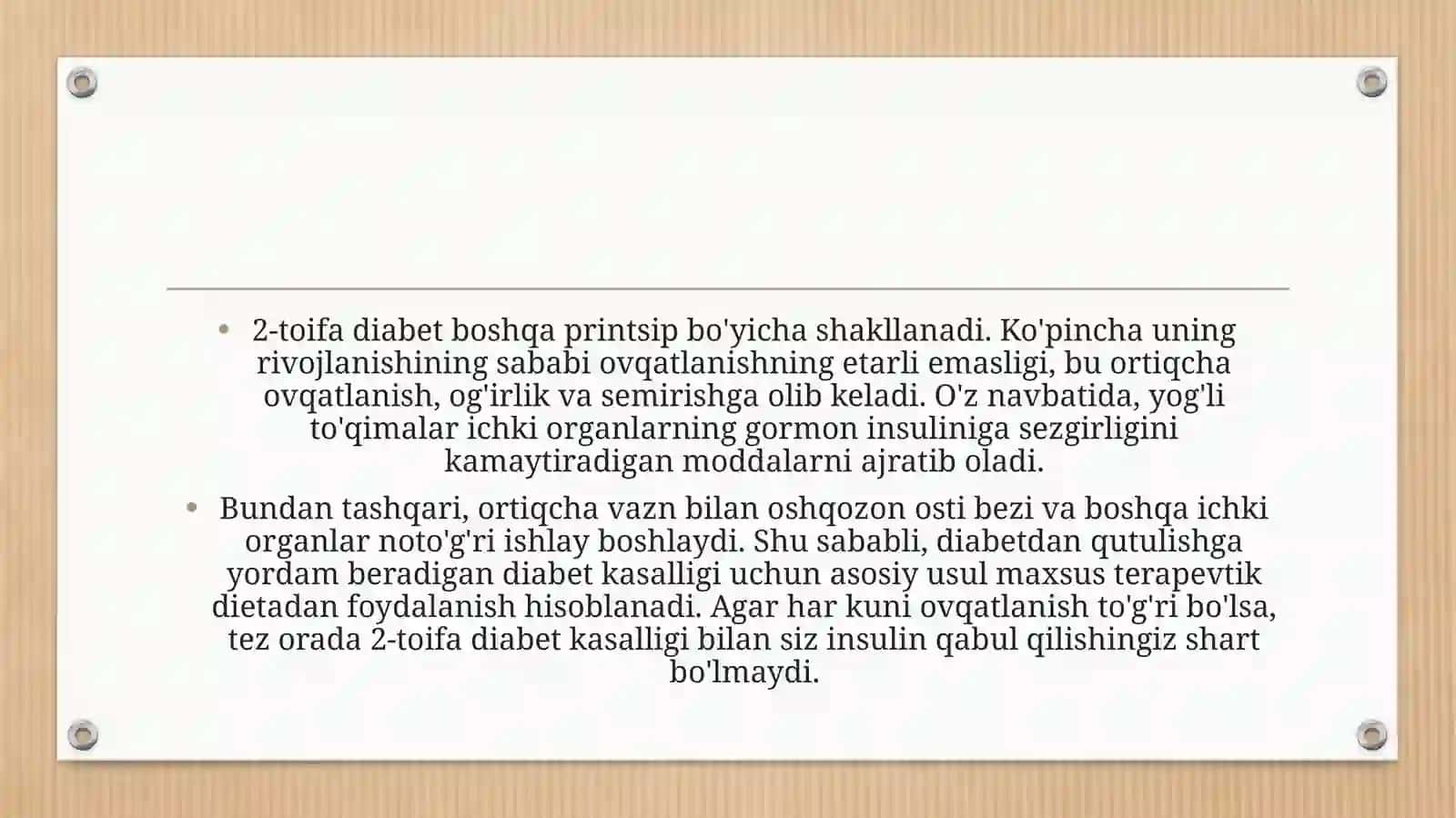 Qandli diabet parhezi 4