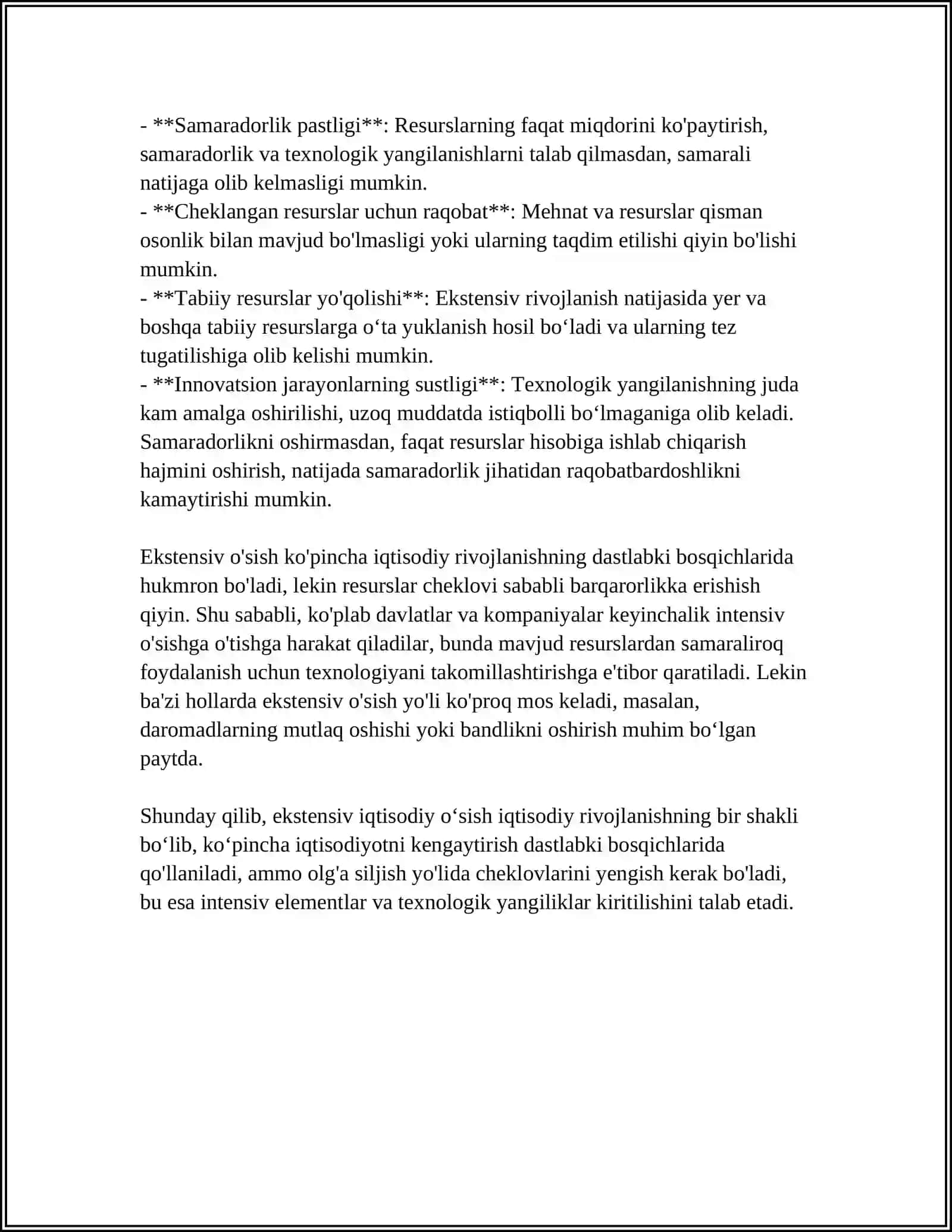 Ekstensiv iqtisodiy oʻsish 4