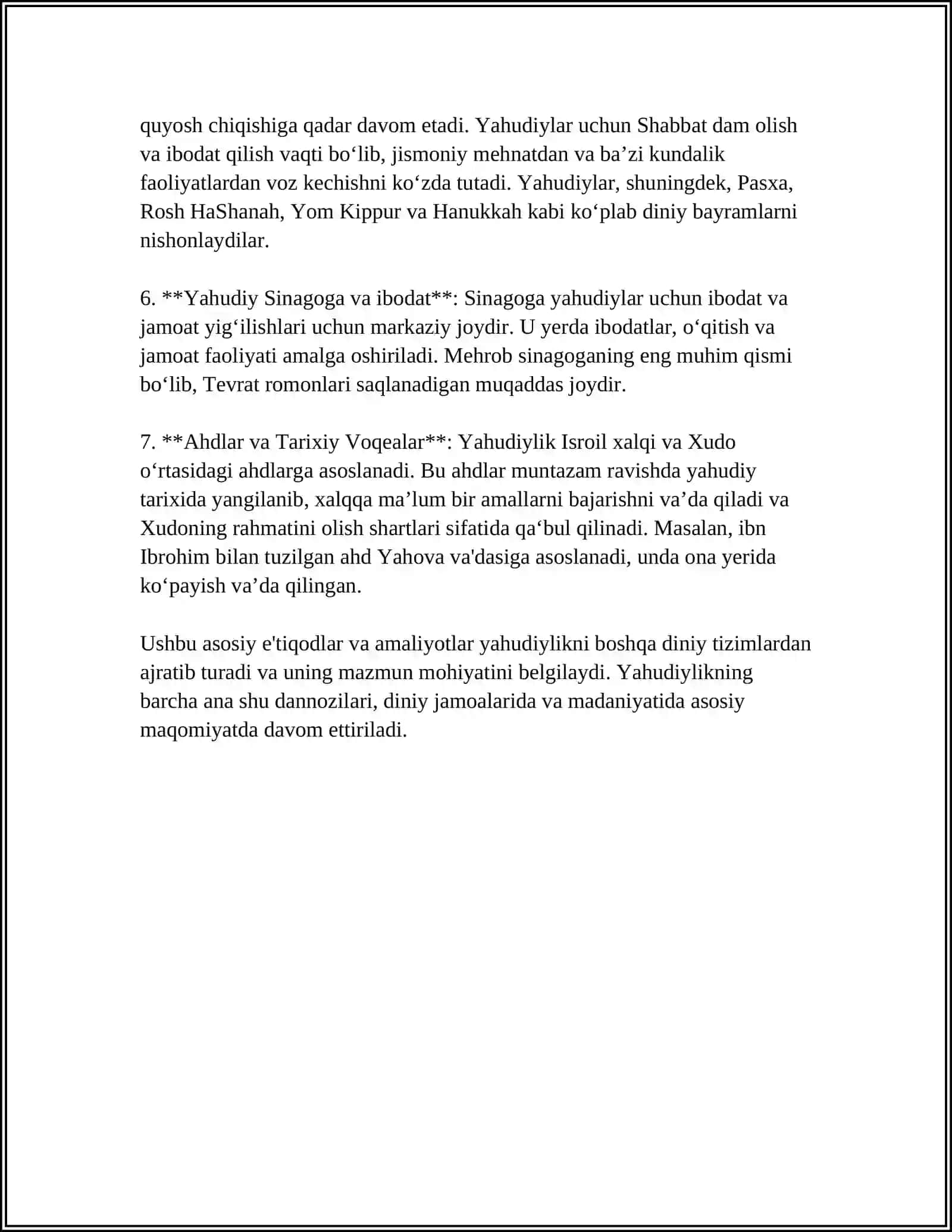 YAHUDIYLIK TAʼLIMOTI ANʼANALARI VA MAROSIMLAR 4