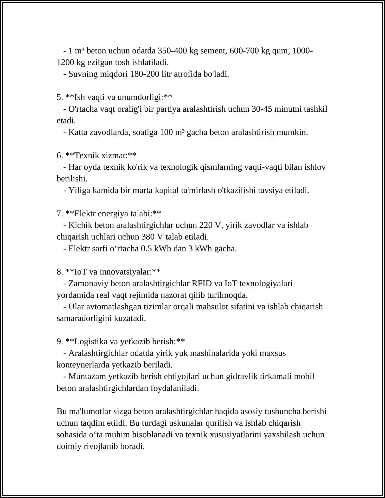 Beton aralashtirgichlar 4