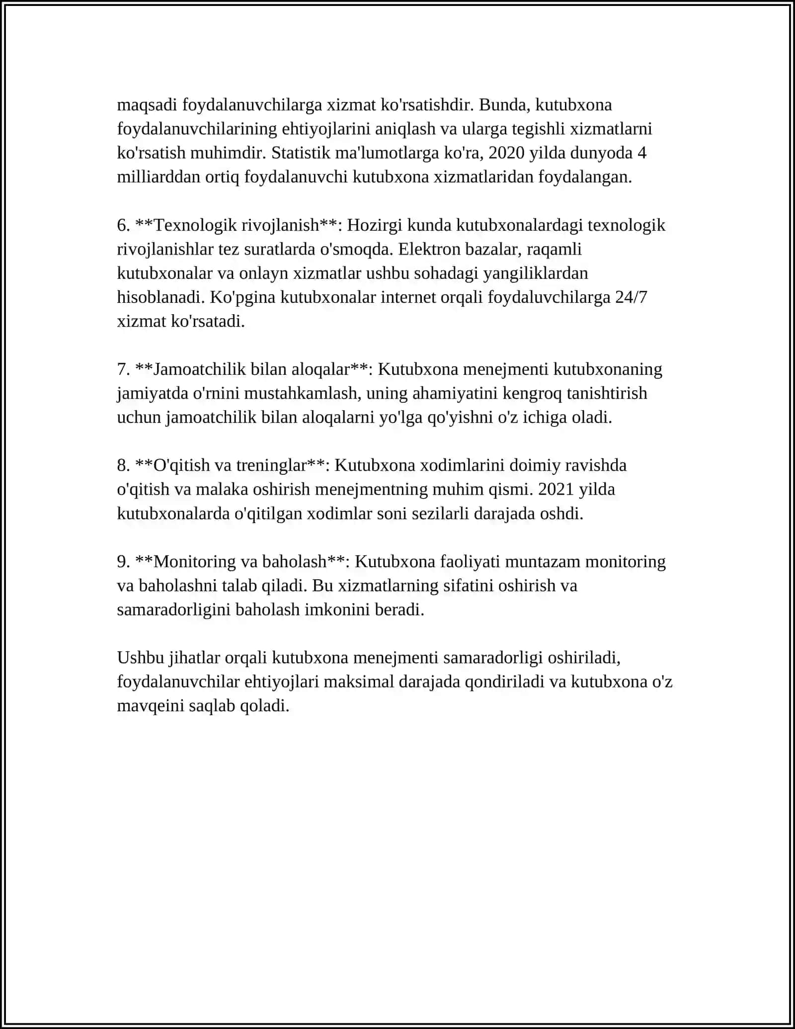 KUTUBXONA MENEJMENTIDA STRATEGIK REJALASHTIRISH 4