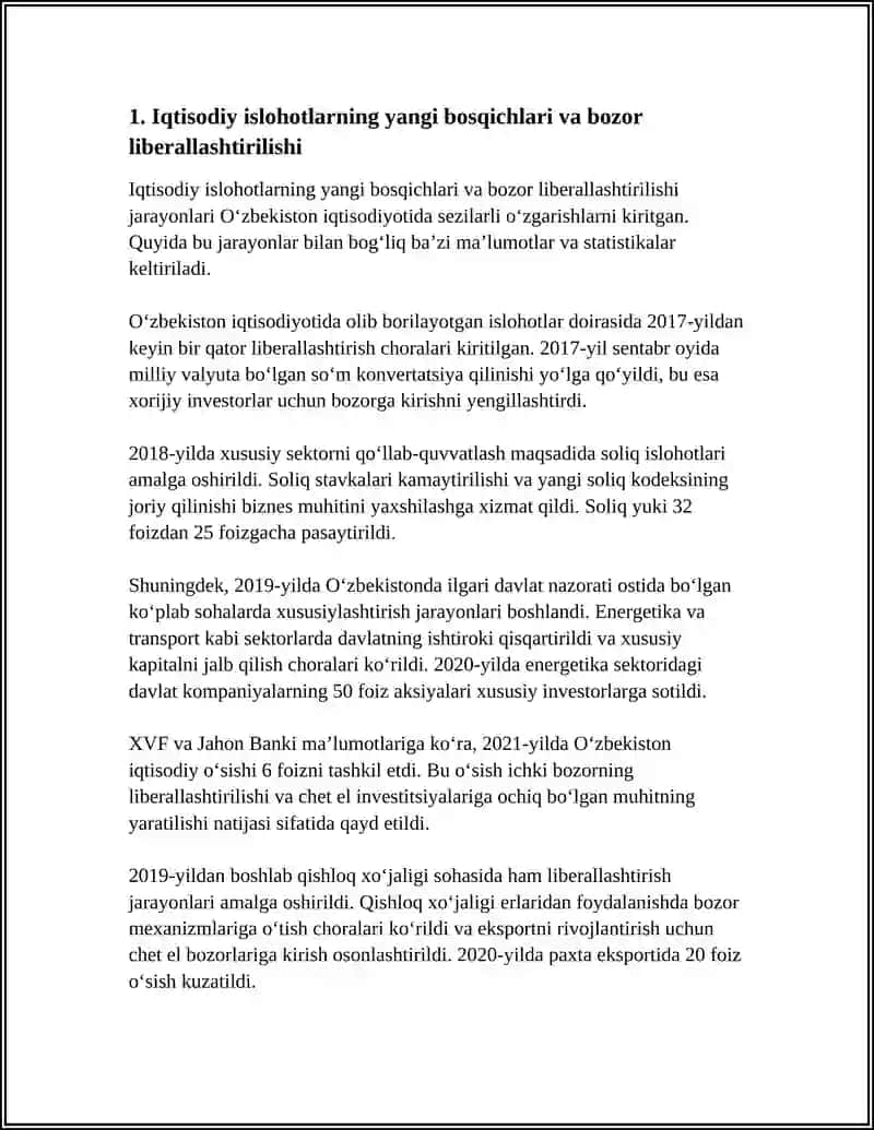 OʻZBEKISTONDA AMALGA OSHIRILAYOTGAN ISLOHOTLARNING YANGI BOSQICHILARI 4