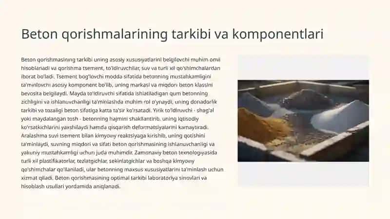Beton qorish apparatini hisoblash va loyihalash 4