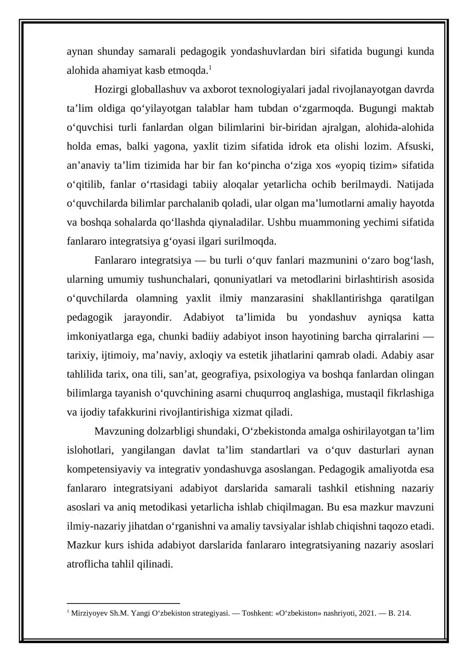 Adabiyot darslarida fanlararo integratsiyaning nazariy asoslari 4