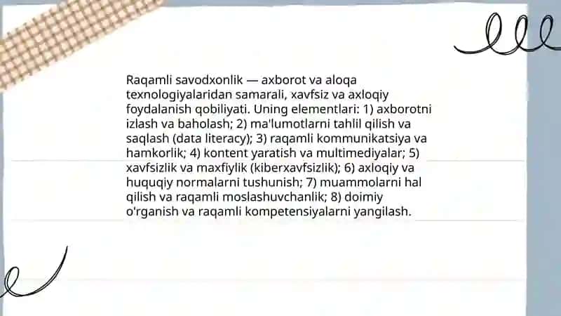 Axborot madaniyati 4