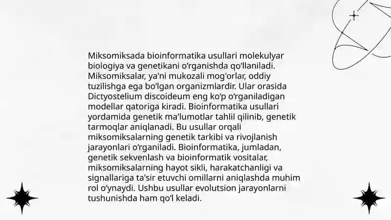 Genom tahlili va annotatsiyasida bioinformatika 4