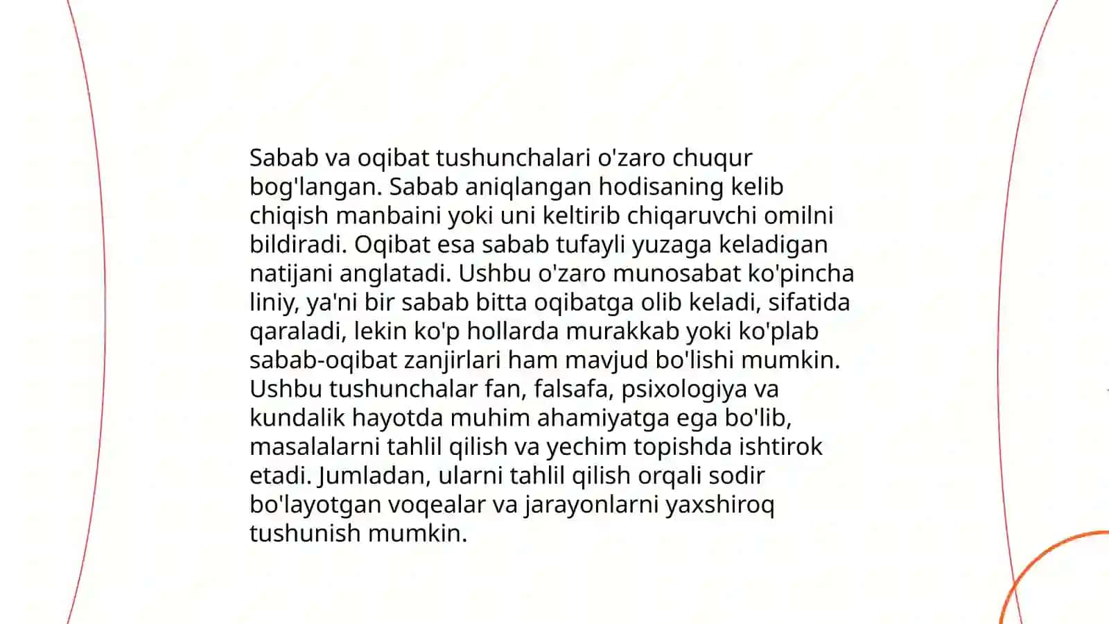 Xavf-sabab va oqibat tushunchalarining bir biri bilan boĝliqligi 4