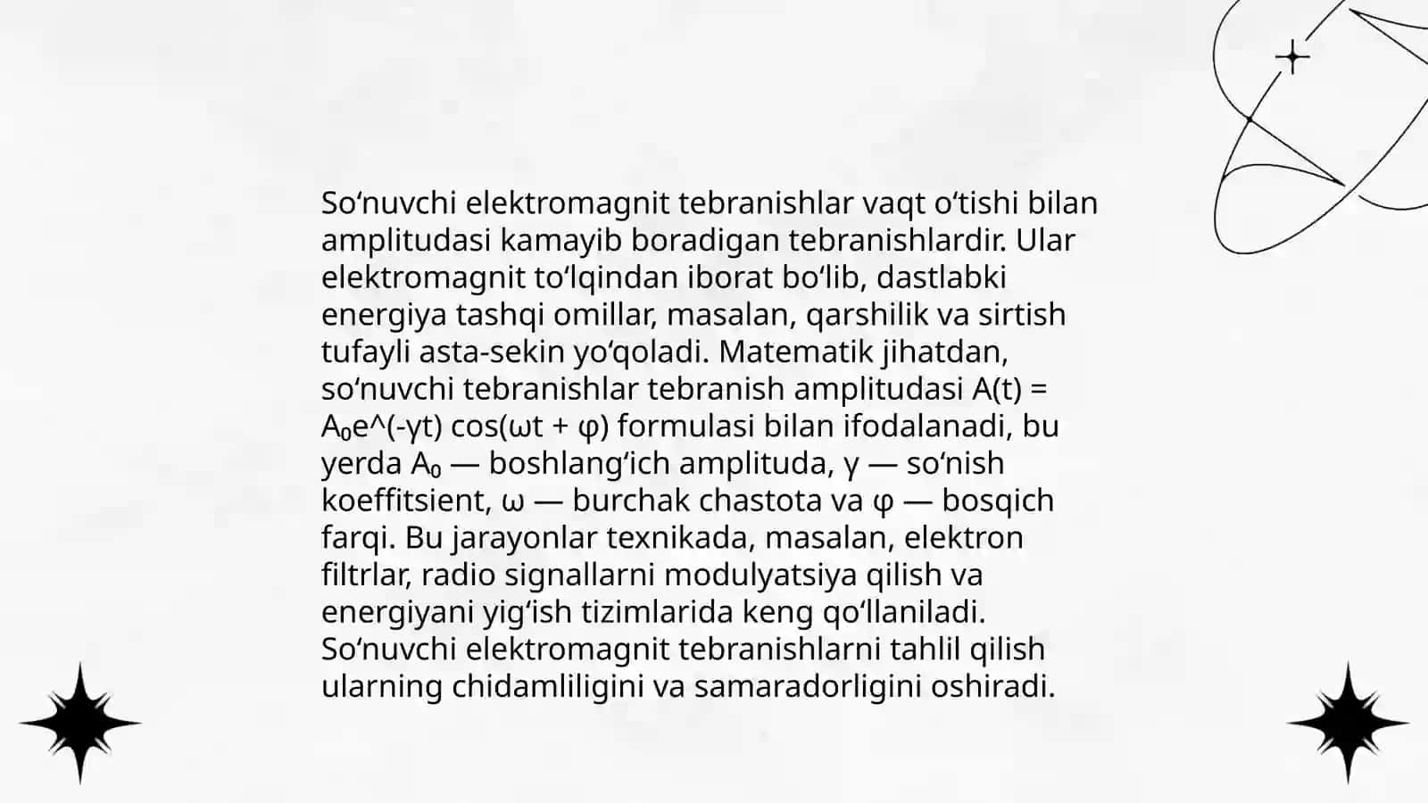 So‘nuvchi tebranishlar 4