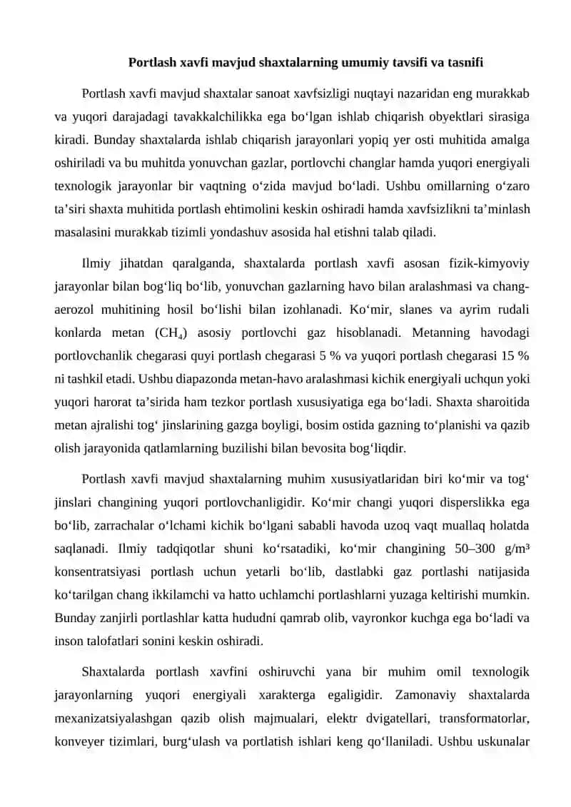 PORTLASH XAVFI MAVIUD SHAXTALARDAGI XAVFSIZLIK TALABLARINING TAHLILI 4