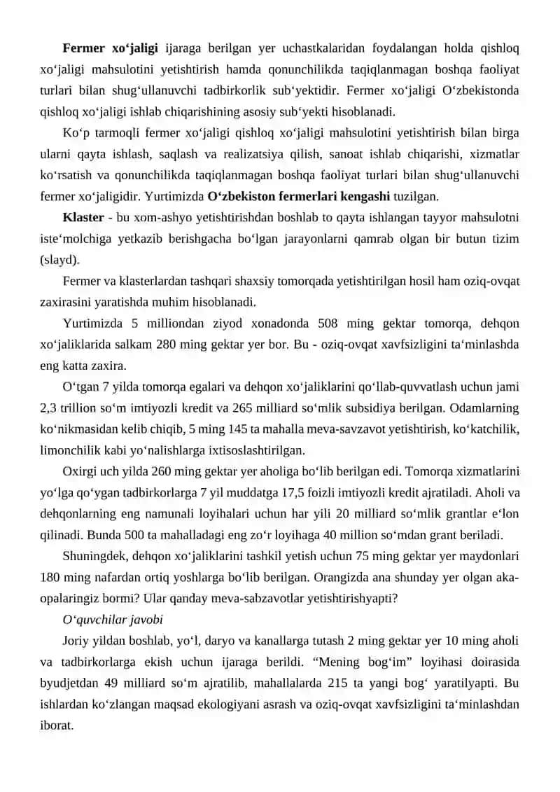 HOSIL BAYRAMI. OZIQ-OVQAT XAVFSIZLIGI 4