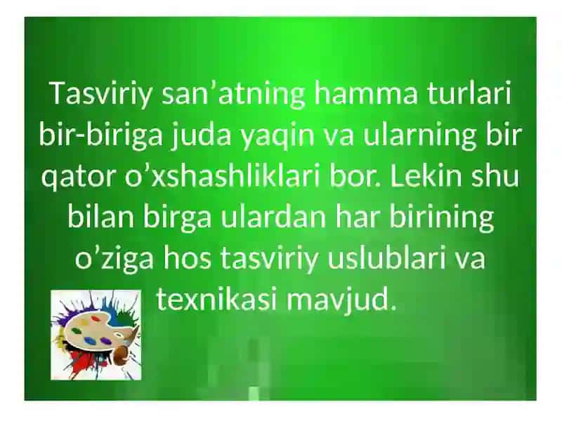 Tаsviriy sаn’аt 4