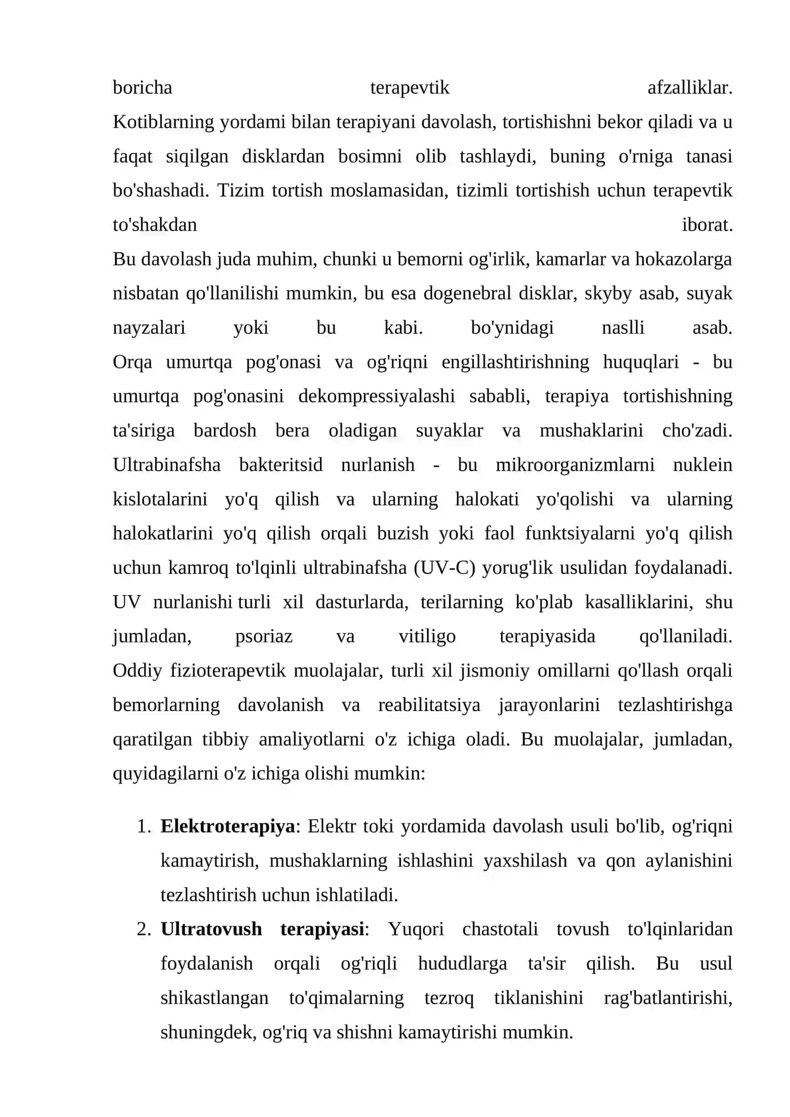 Oddiy fizioterapevtik muolajalar 4