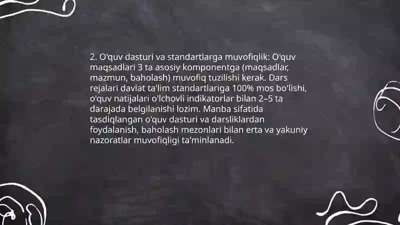 O'qituvchining darsga tayyorgarligi 4