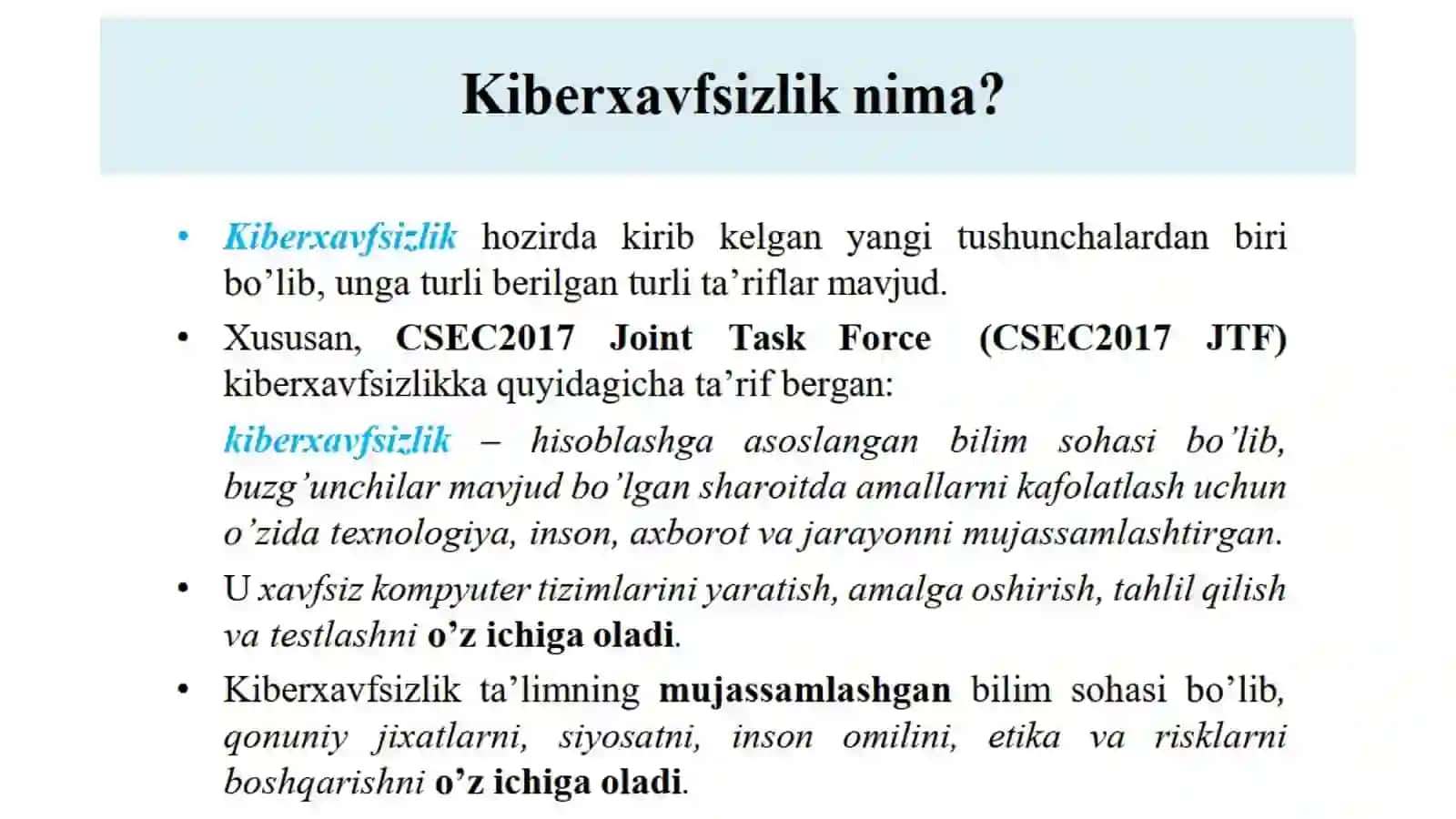 Kiberxavfsizlik asoslari 4