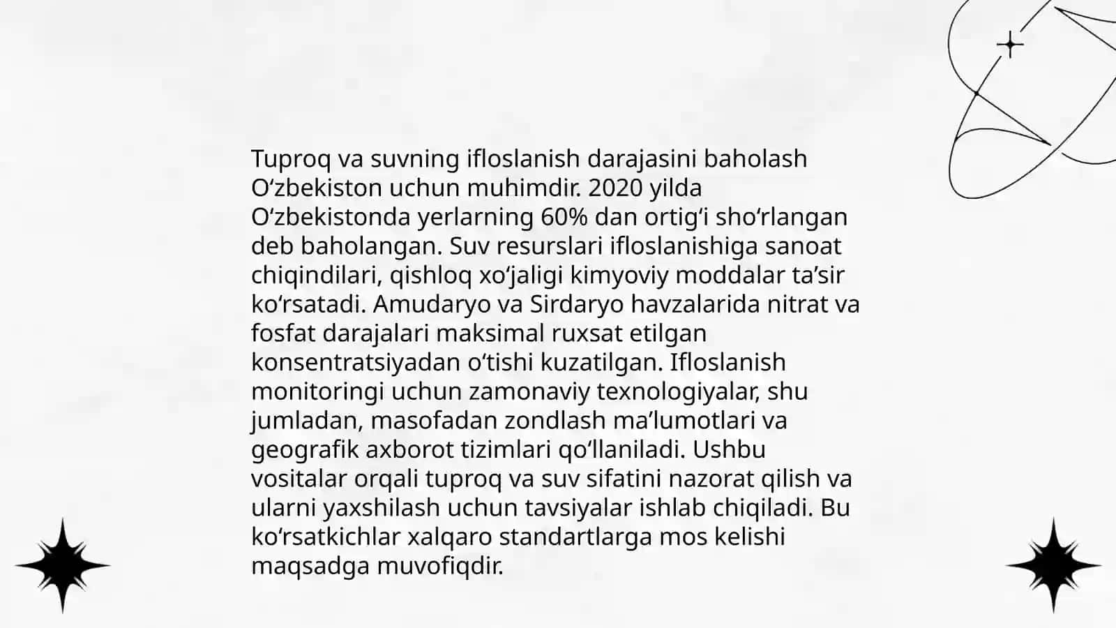 Tuproq va suvning ifloslanishida ion boglanishli birikmalarni aniqlash 4
