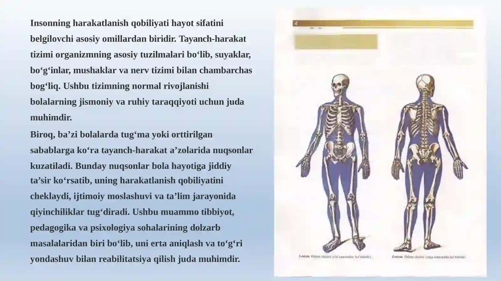 Tayanch-harakat apparati nuqsonlarining kelib chiqish sabablari 4