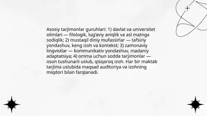 Mustaqillik yillarida Qurʼonning oʻzbek tiliga tarjima qilinishi va tafsirlari 4