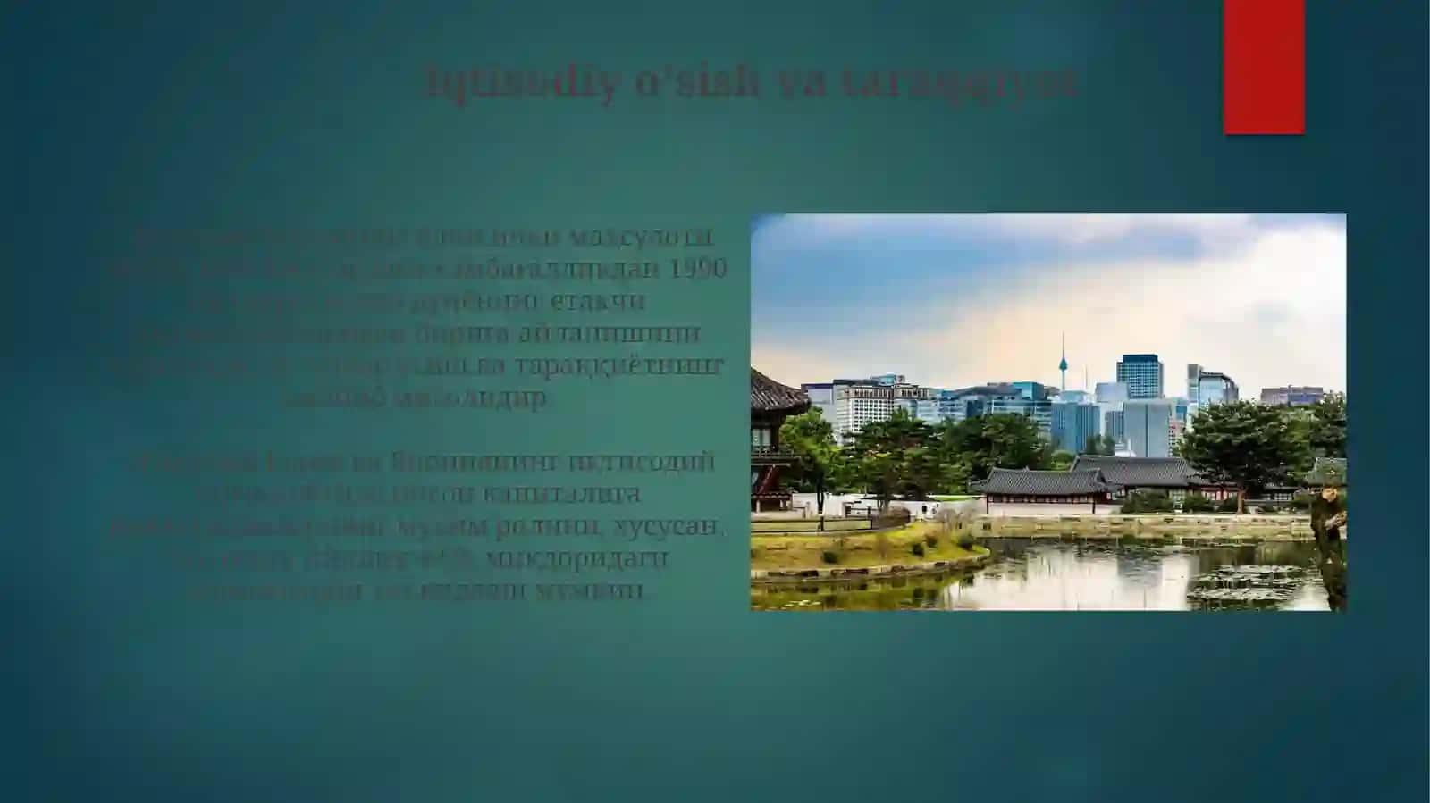 Yaponiya va Koreya maʼrifatli boshqaruv va mustaqil taraqqiyot yoʻlida 4