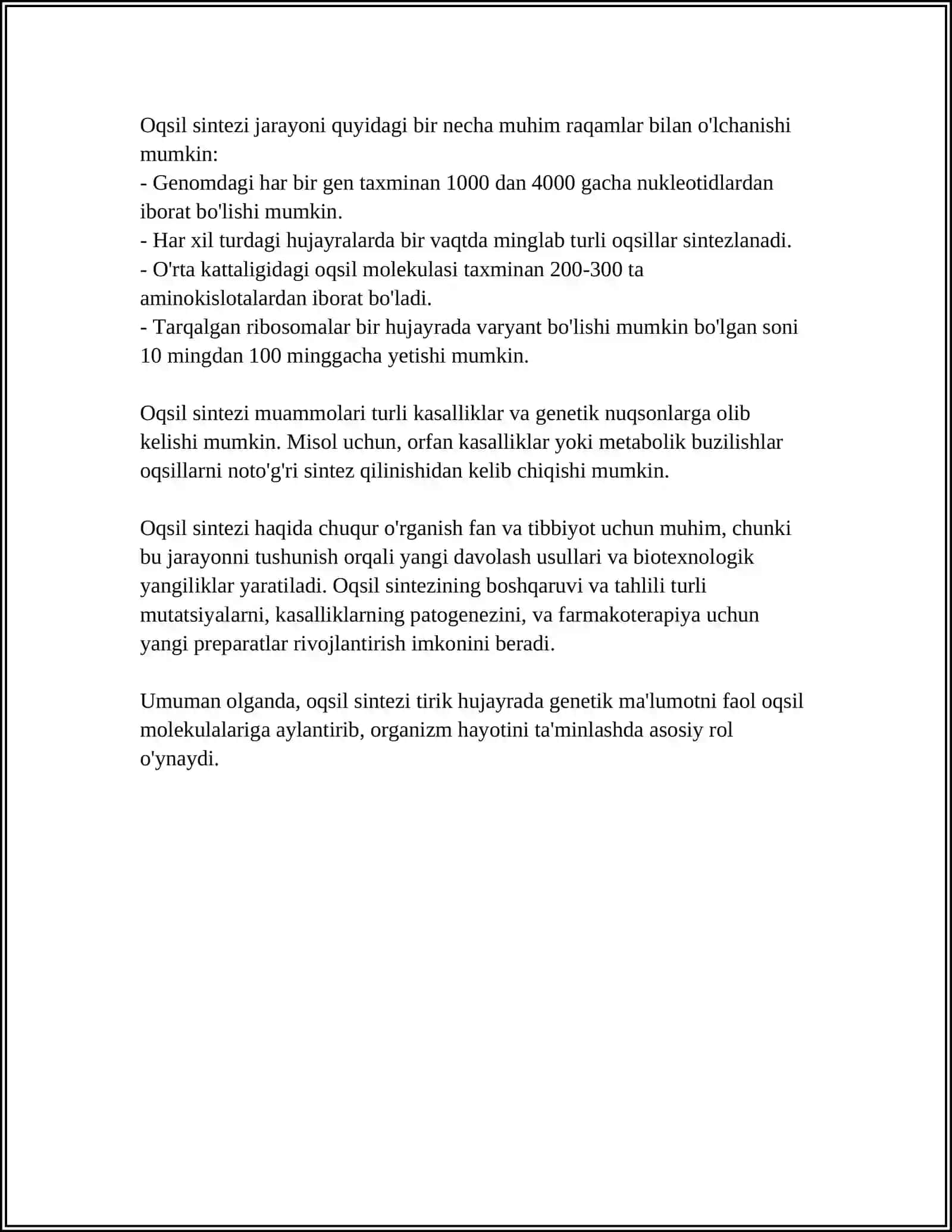 OQSIL BIOSINTEZ JARAYONI 4