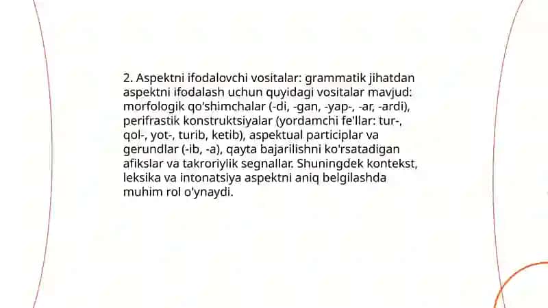 Grammatik ma'noni ifodalovchi vositalar 4