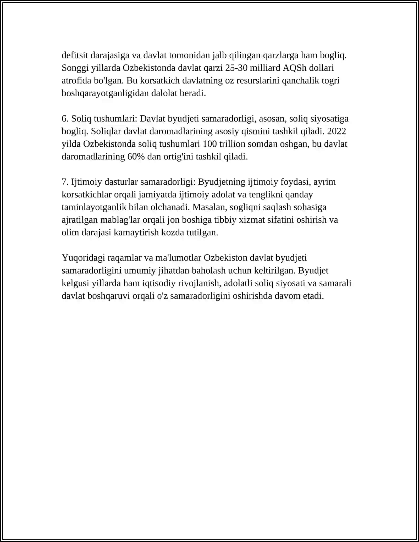 BOZOR ISLOHATLARI SHAROITIDA DAVLAT IJTIMOIY SIYOSATINING MOLIYAVIY MUAMMOLAR 4