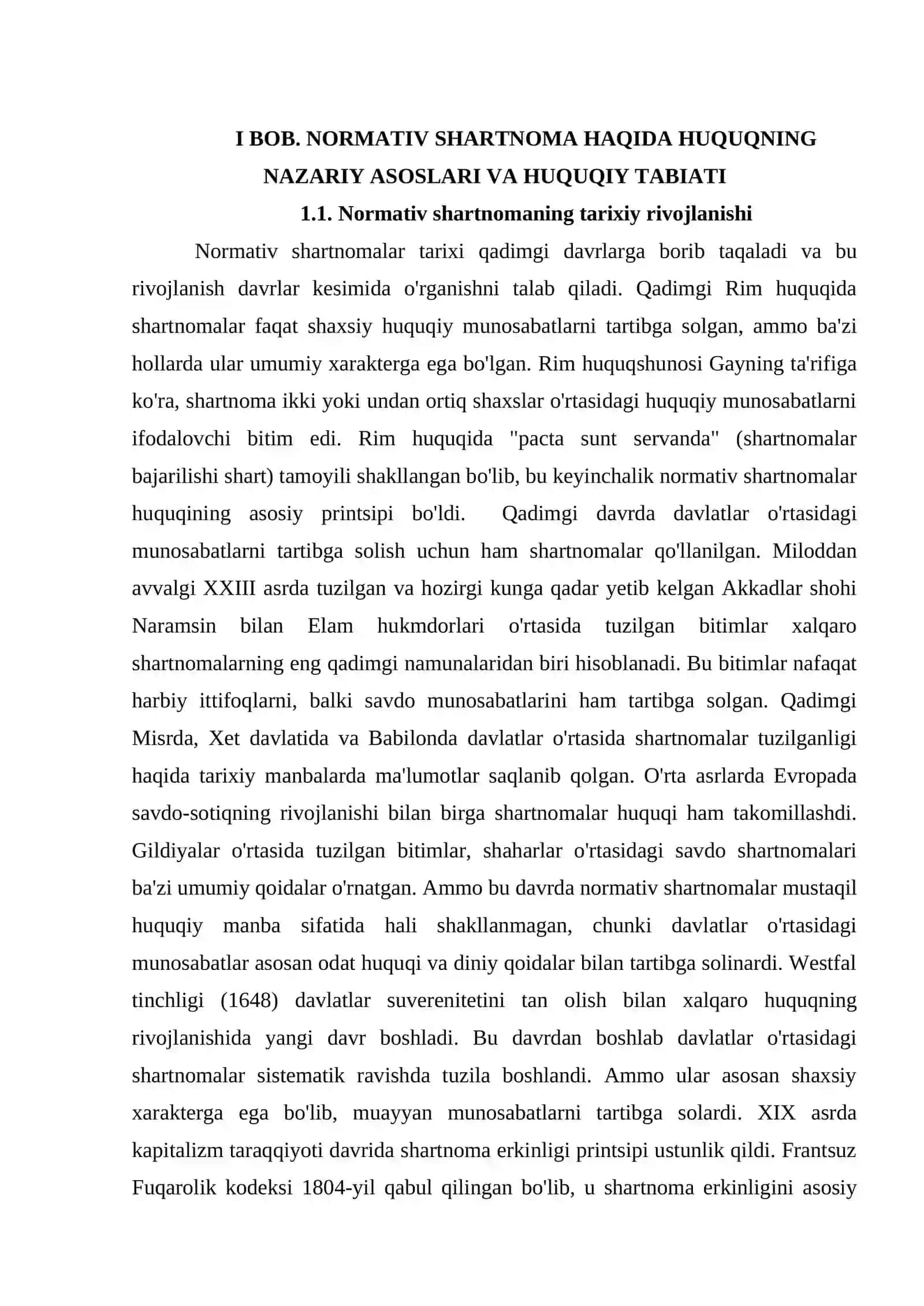 NORMATIV SHARTNOMA HAQIDA HUQUQNING NAZARIY ASOSLARI VA HUQUQIY TABIATI 4