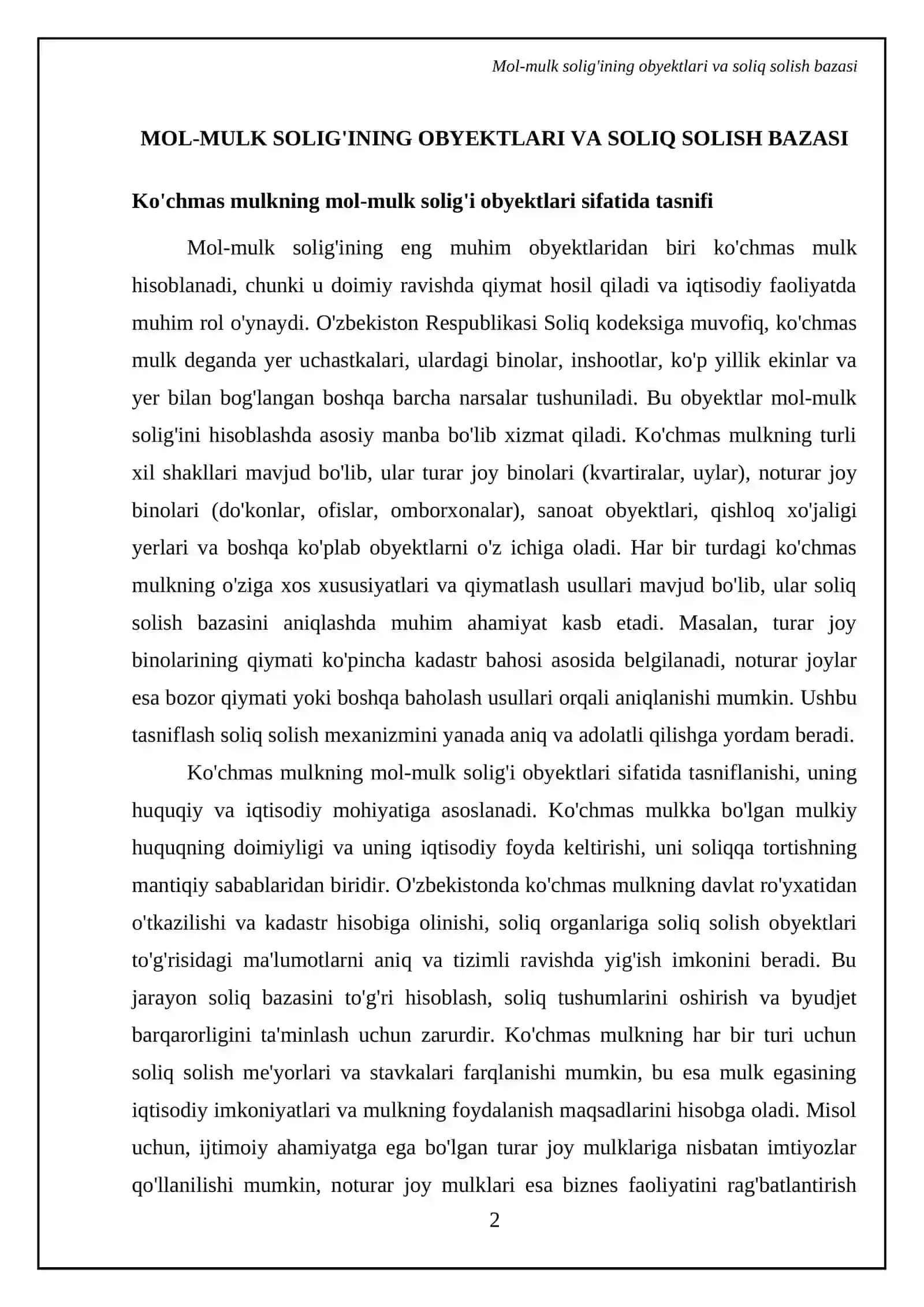 Mol-mulk solig'i va uni hisoblash tartibi 4