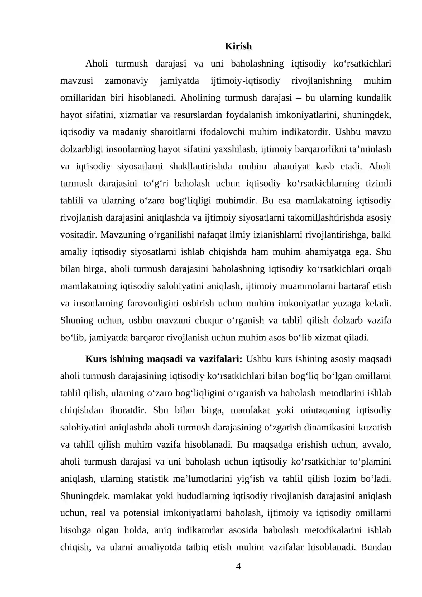 Aholi turmush darajasi va uni baholashning iqtisodiy kursatkichlari 4