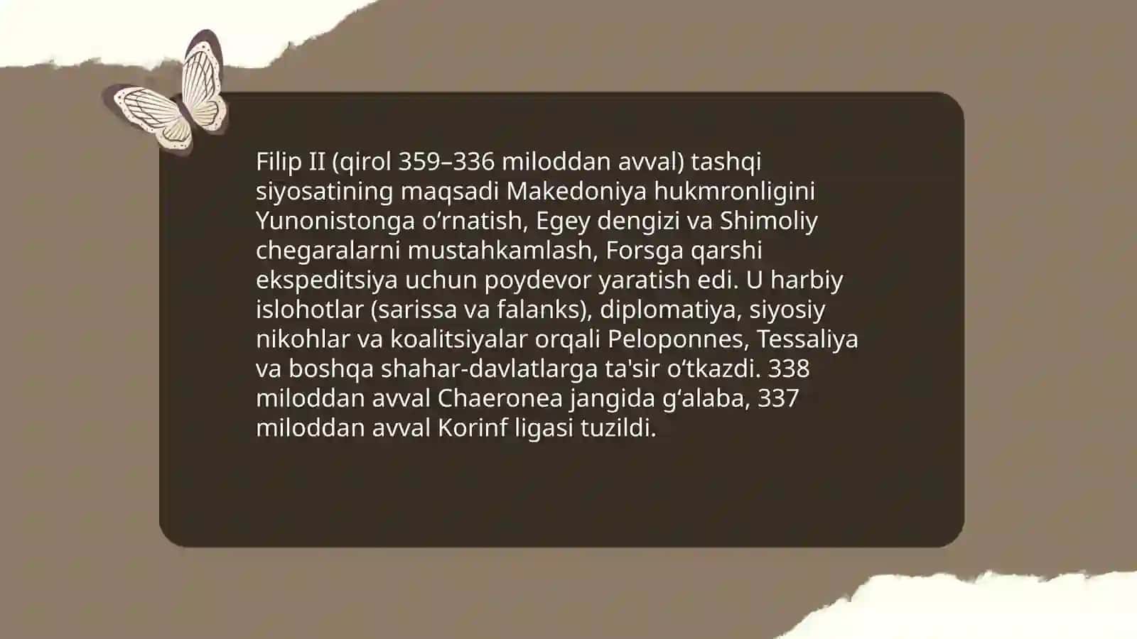 Yunonistonda Makedoniya hukmronligining oʻrnatilishi 4