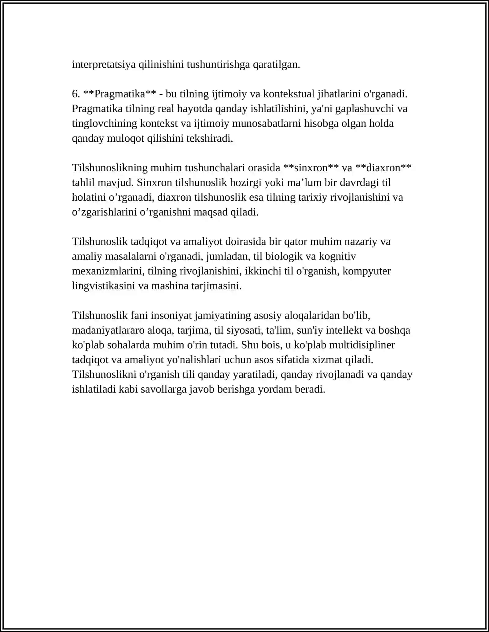 TILSHUNOSLIK SOHALARI HAQIDA UMUMIY MA‘LUMOT 4