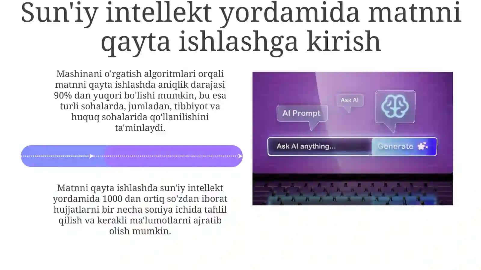 Sun'iy Intellekt Yordamida Matnlarni Qayta Ishlash 4