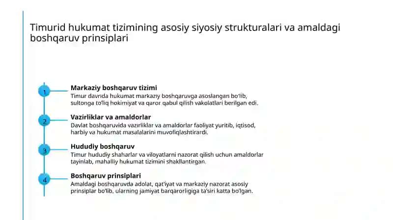 Timur va Timurid imperiyasi 4