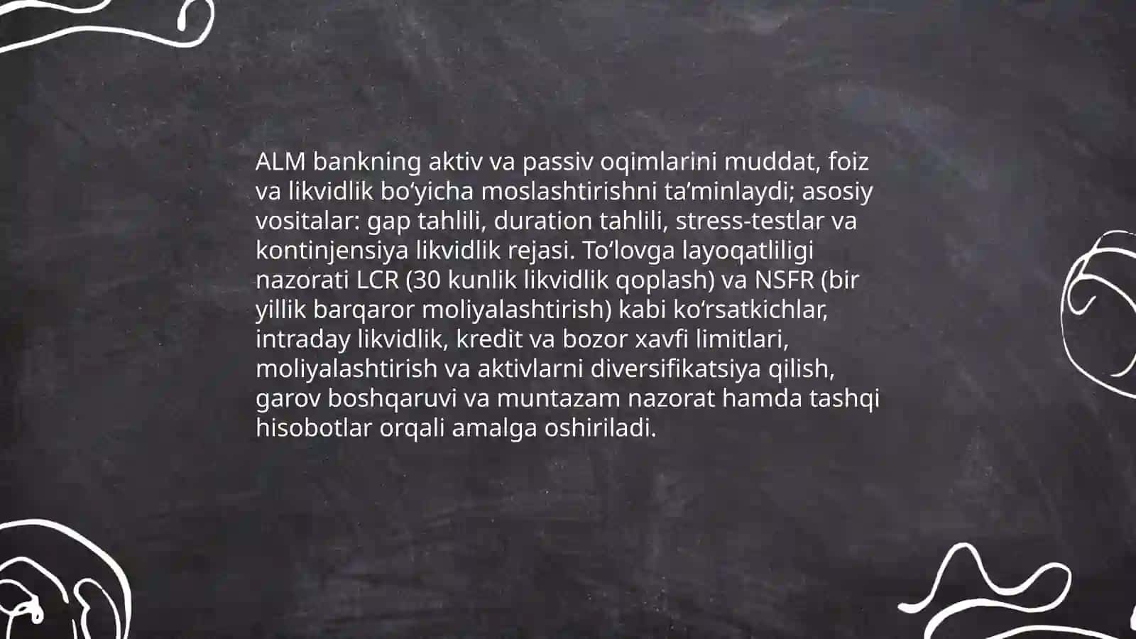 Likvidlik riskini boshqarish tamoyillari va strategiyalari 4