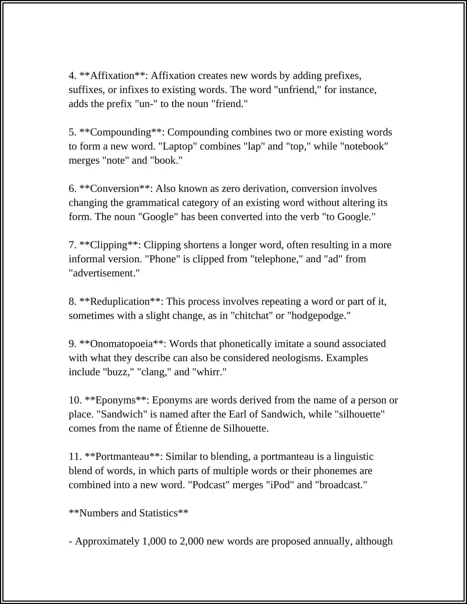 NEOLOGISMS AND THEIR ROLE IN STYLISTICS 4
