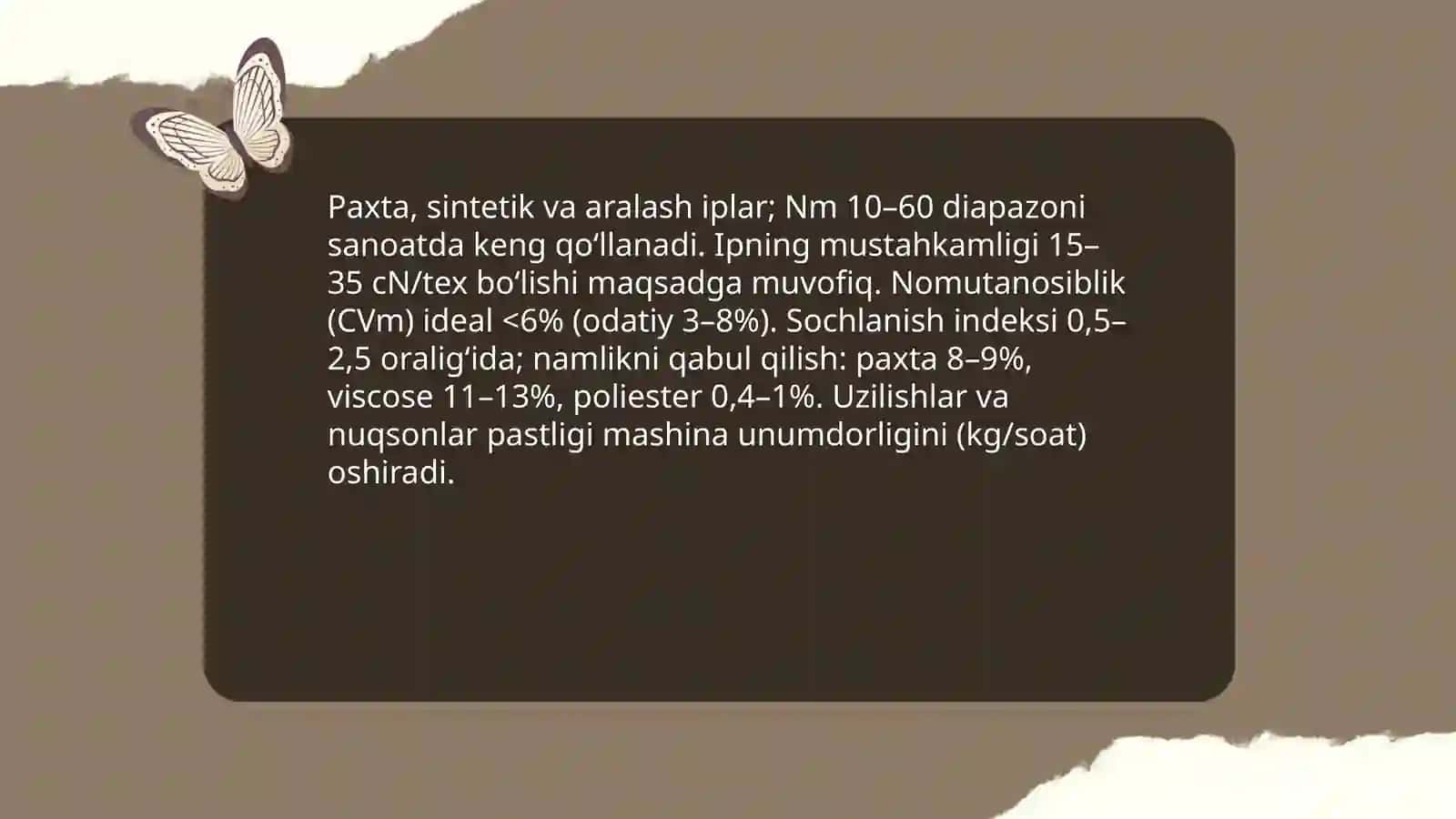 Iplarni qayta oʻrash mashinasi va avtomatlari ish unumdorligi 4