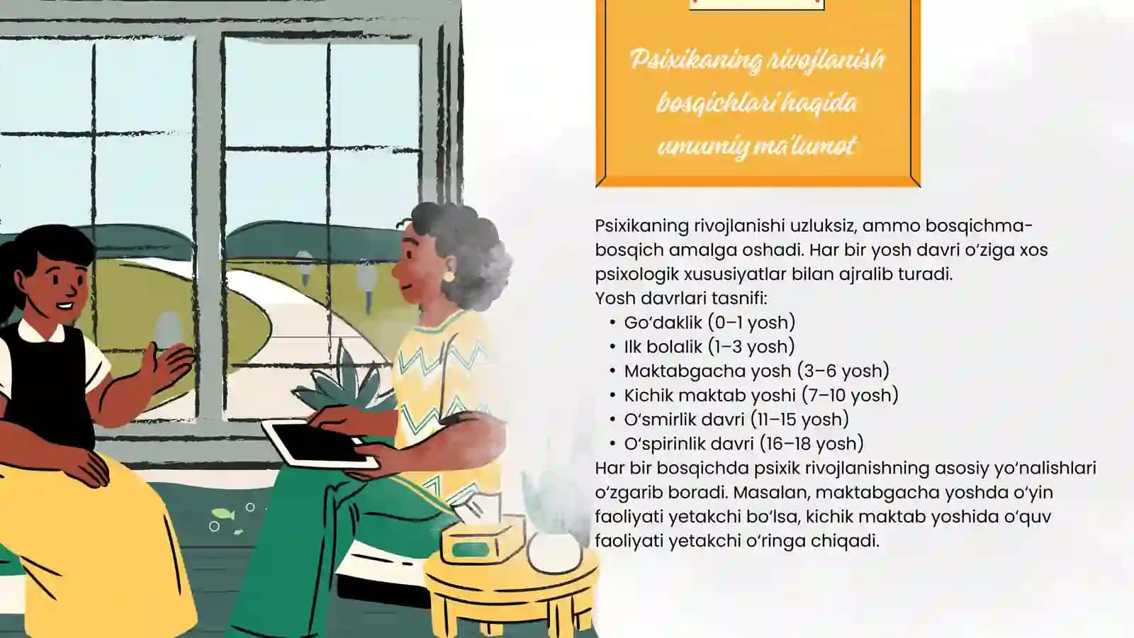 Ontogenez va psixikaning rivojlanish bosqichlari 4