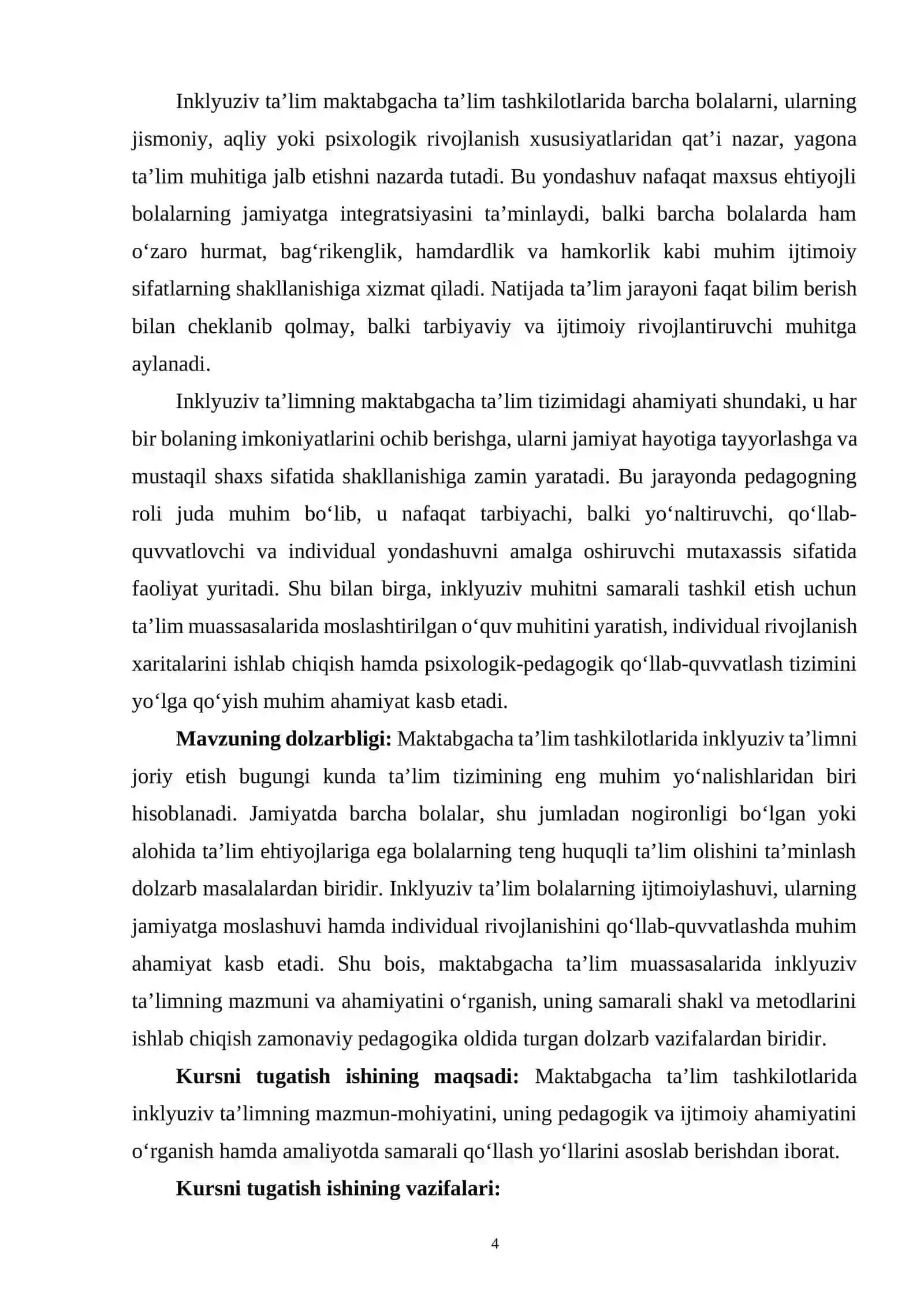 Maktabgacha ta’lim tashkilotlarida inklyuziv ta’limning mazmuni va ahamiyati 4