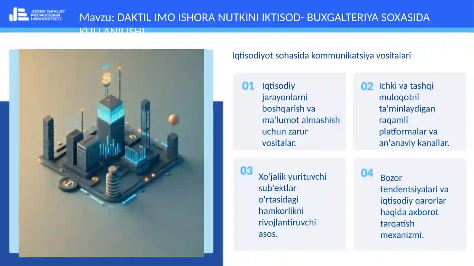 DAKTIL IMO ISHORA NUTKINI IKTISOD- BUXGALTERIYA SOXASIDA KULLANILISHI 4